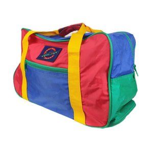 junior flyer vintage colorblock suitcase
